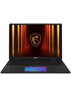 إم اس أي Titan 18 HX AI A2XWJG Laptop With 18-Inch  Display, Core Ultra 9 285HX Processor/64GB RAM/4TB SSD/24GB NVIDIA GeForce RTX 5090 Graphics/Windows 11 Home English/Arabic Core Black  - Image 1