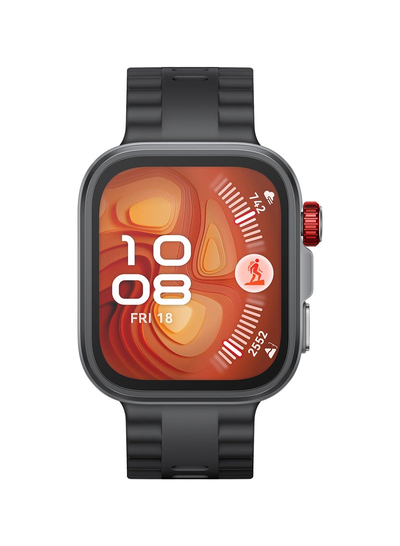 هواوي - WATCH FIT 4 Pro Smartwatch, 1.82-Inch Display, Sapphire Glass And Titanium, Pro-Level Outdoor Sports, ECG Analysis, up to 10-Day Battery Life, iOS And Android + Free FreeBuds 5i - Black - Image 1