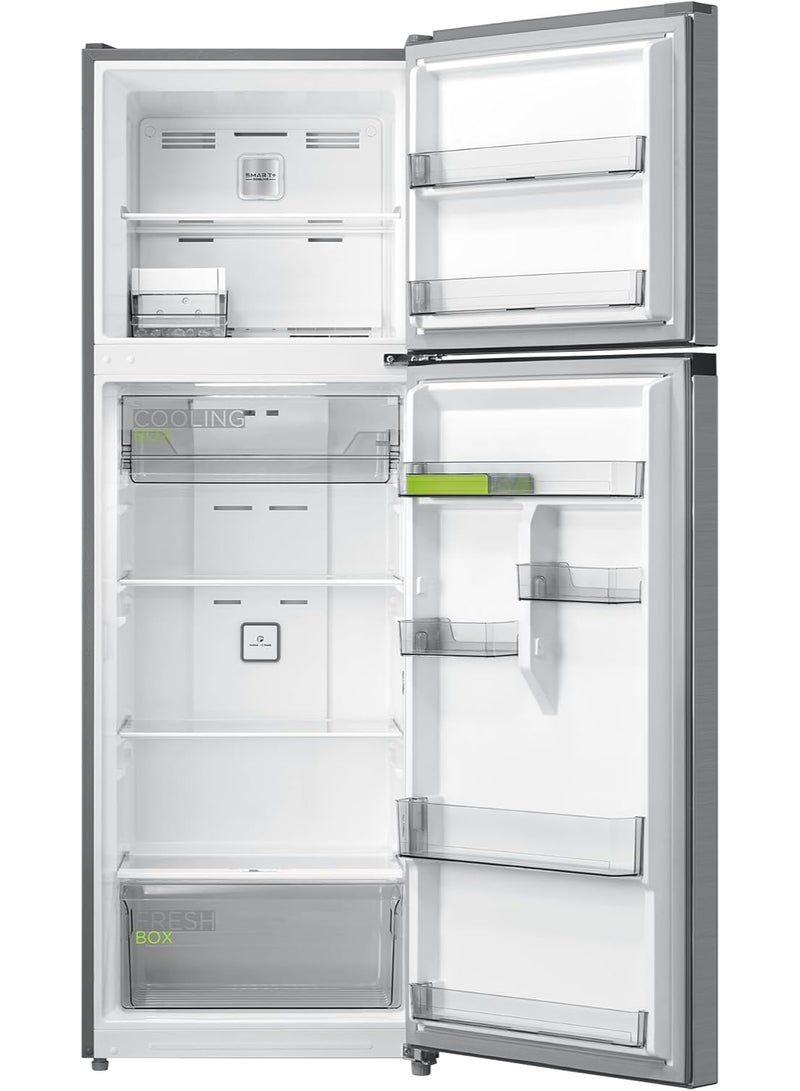 Midea - Midea 489L Gross And 338L Net Double Door Refrigerator Multi-Air Flow Technology, Equipped With Smart Sensor, Electronic Control, Inverter Quattro, Active-C Fresh, Smart Cooling, Silver MDRT489MTE46AE MDRT489MTE46AE silver - Image 1