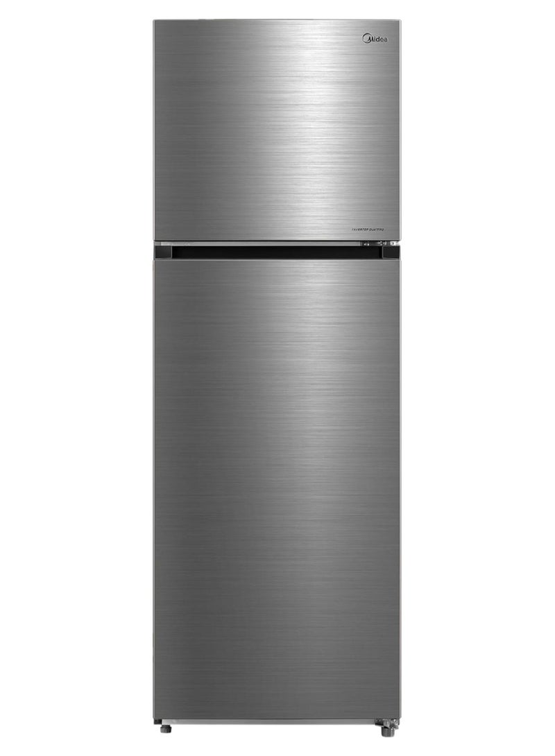 مديا ثلاجة ميديا بسعة 489 لتر إجمالي و 338 لتر صافي، بابين، بتقنية تدفق الهواء المتعدد، مزودة بمستشعر ذكي، تحكم إلكتروني، عاكس كواترو، نشط-C فريش، تبريد ذكي، فضي MDRT489MTE46AE - Image 1