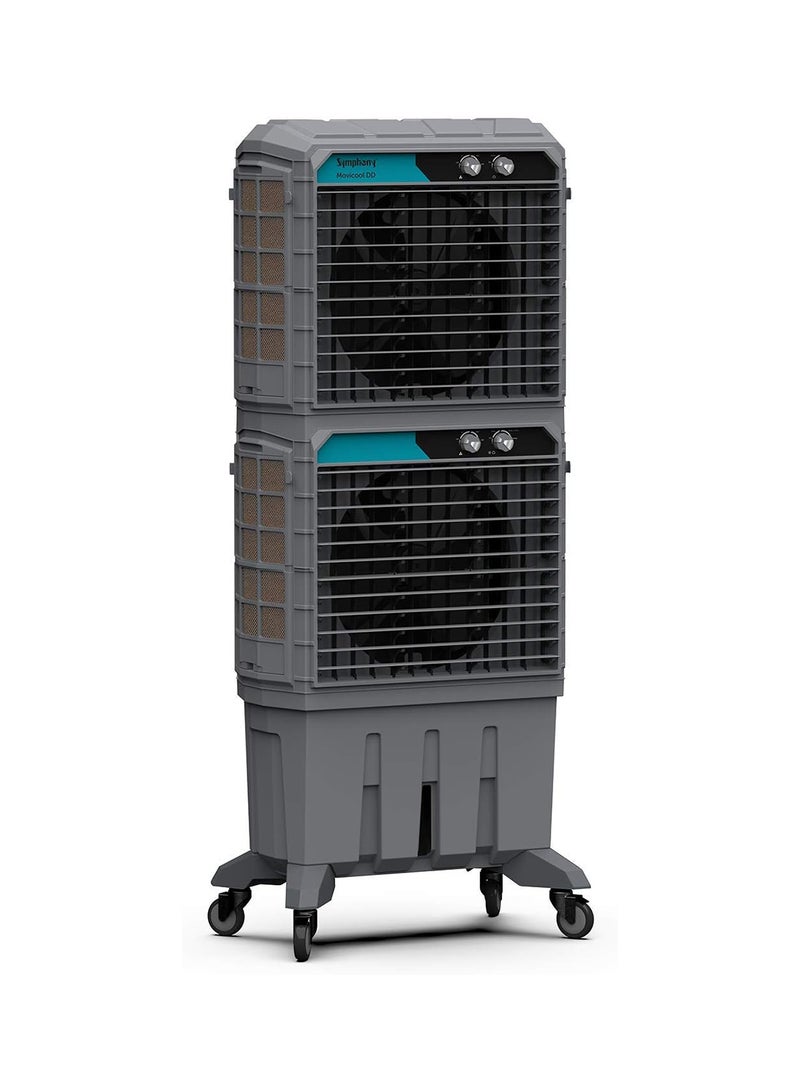 سيمفوني Commercial Cooler (125-litres) - Powerful Air throw-Weather resistant body - Double Decker - 1 Year warranty 125 L MOVICOOL DD125 Grey  - Image 2