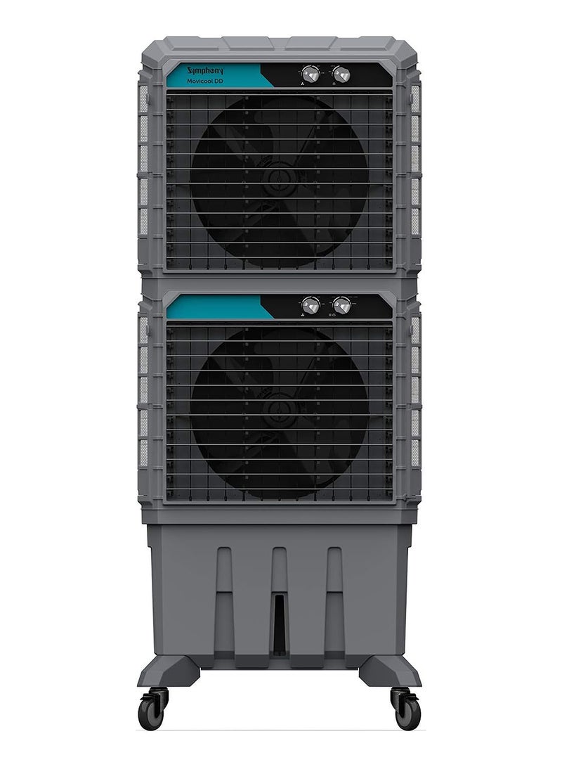 SYMPHONY Commercial Cooler (125-litres) - Powerful Air throw-Weather resistant body - Double Decker - 1 Year warranty 125 L MOVICOOL DD125 Grey - Image 1