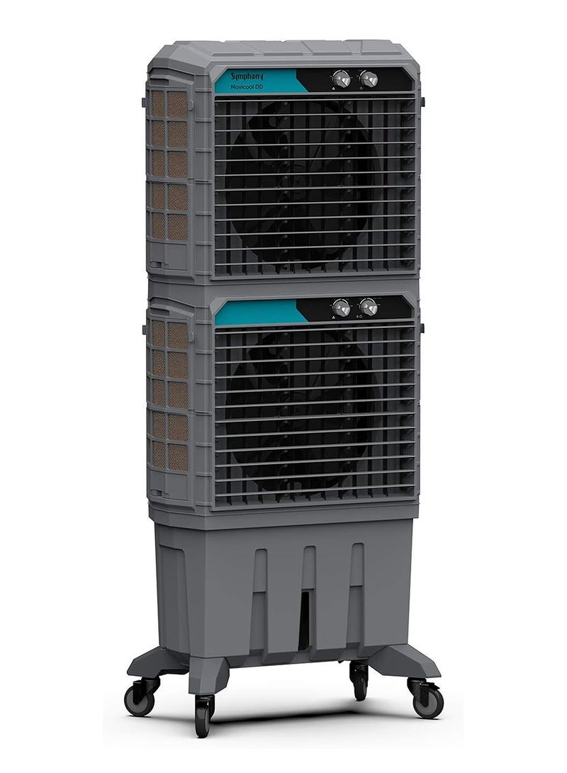 SYMPHONY Commercial Cooler (125-litres) - Powerful Air throw-Weather resistant body - Double Decker - 1 Year warranty 125 L MOVICOOL DD125 Grey - Image 3