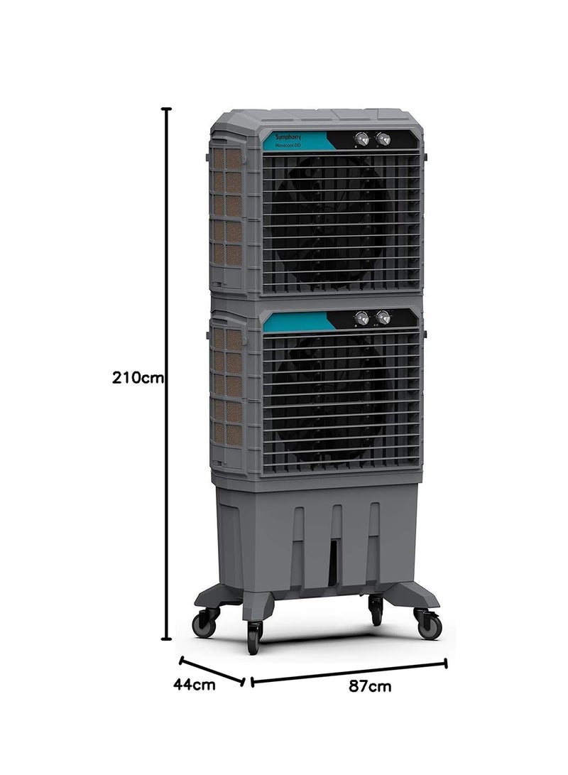 SYMPHONY Commercial Cooler (125-litres) - Powerful Air throw-Weather resistant body - Double Decker - 1 Year warranty 125 L MOVICOOL DD125 Grey - Image 5