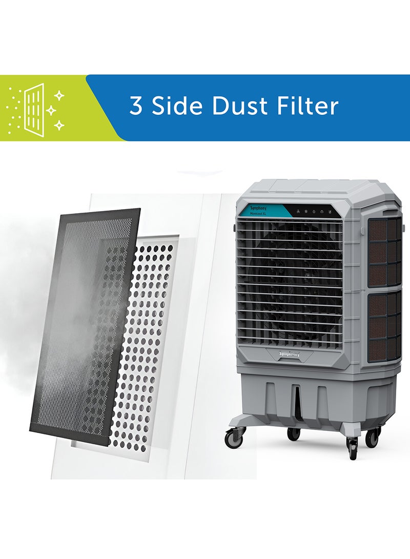 SYMPHONY Industrial Air Cooler 200L -  Powerful Air throw-Weather resistant body -Digital Control - 1 year Warranty 200 L MOVICOOL XL200i Grey - Image 4