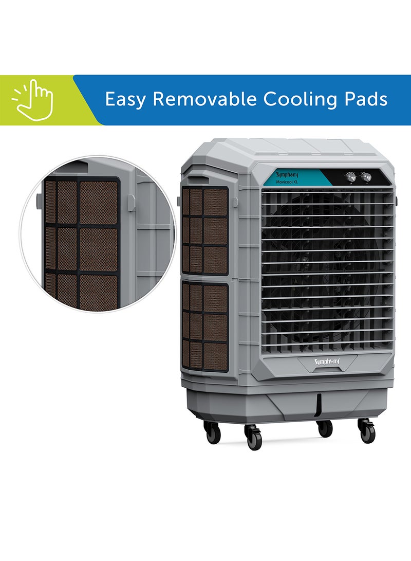 SYMPHONY Commercial Cooler - 3-Speed Evaporative 100Litre - Powerful 26m Air throw-Weather resistant body - 1-Year Warranty 100 L MOVICOOL XL100 Grey - Image 4