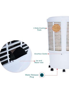 SYMPHONY Desert Air Cooler 80L - 80 Litre capacity, side cooling pads, energy efficient -  1 Year warranty 80 L Winter 80 XL White  - Image 3