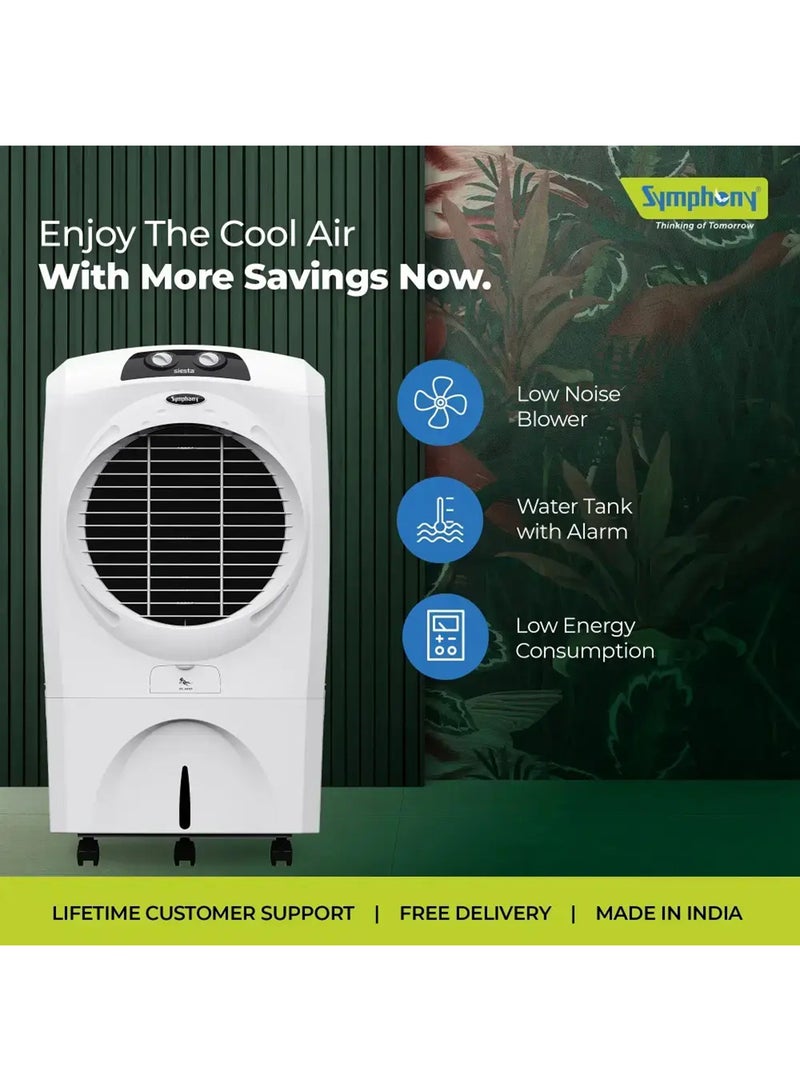 SYMPHONY Desert Air Cooler 70L - 1 Year warranty 70 L SIESTA 70 XL White - Image 4