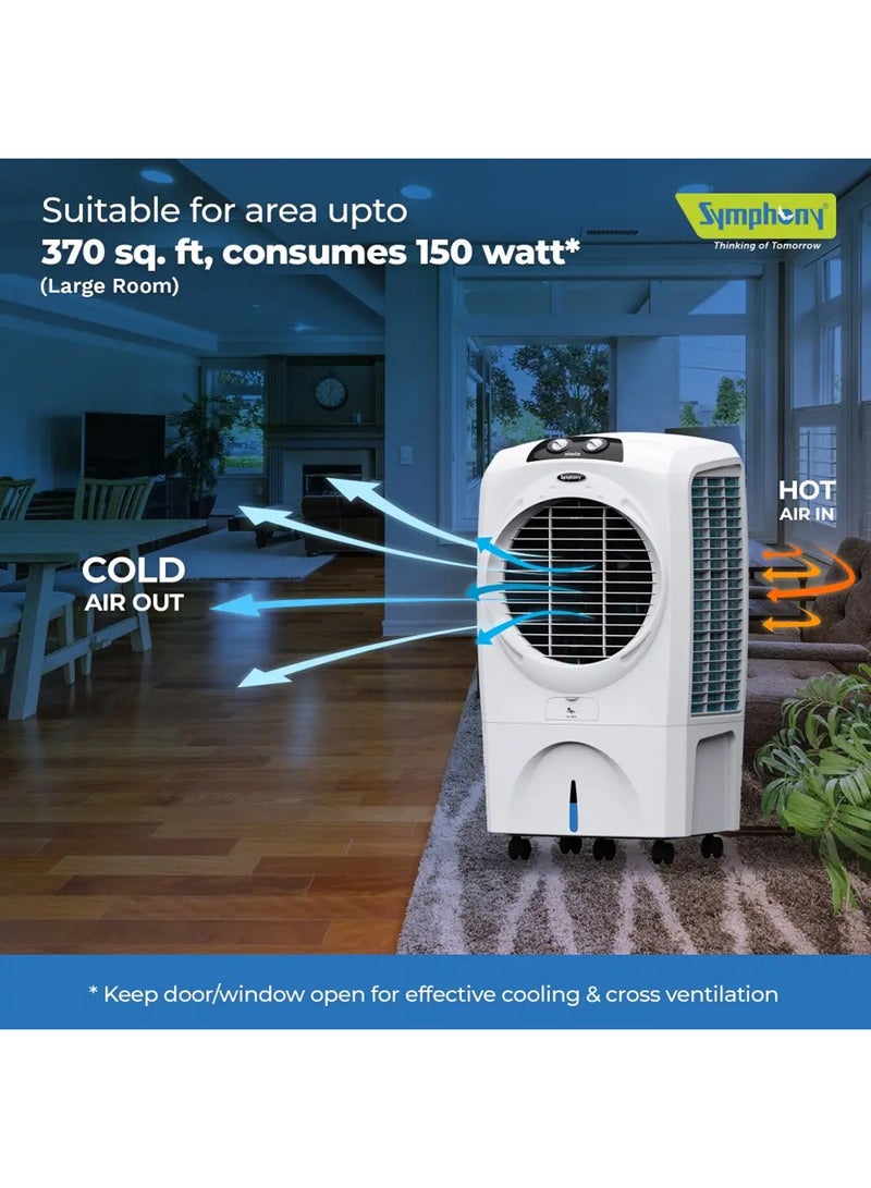 SYMPHONY Desert Air Cooler 70L - 1 Year warranty 70 L SIESTA 70 XL White - Image 5