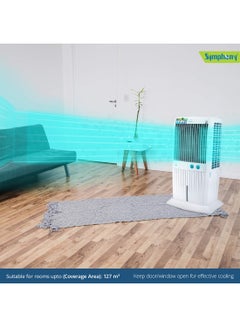 SYMPHONY Desert Air Cooler For Home with Honeycomb Pads, Powerful Fan, i-Pure Technology and Low Power Consumption 70 L Storm 70 XL White  - Image 4