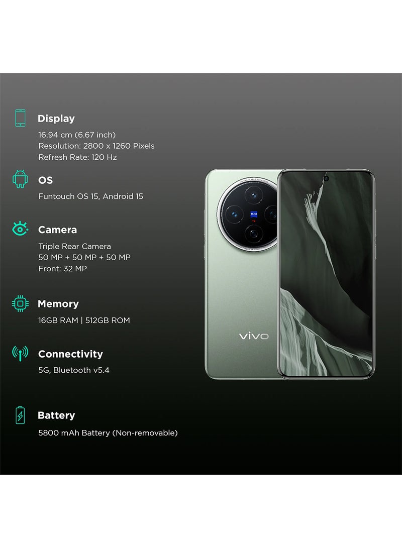 vivo X200 Dual SIM 5G Green 16GB RAM 512GB - International Version  - Image 5
