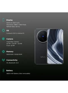 vivo X200 Dual SIM 5G Black 16GB RAM 512GB - International Version  - Image 5