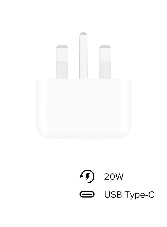 Apple Renewed - 20W USB-C 3-Pin Power Adapter - White  - Image 2