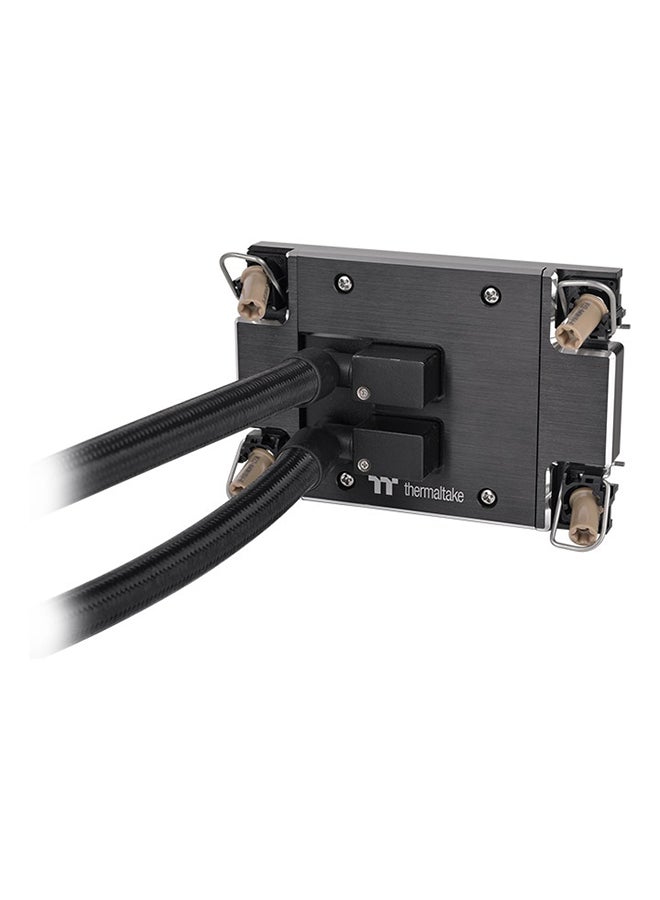 Thermaltake AW420 TOUGHLIQUID Ultra 420mm AIO Liquid Cooler with TOUGHFAN 14 Pro Fans (3x), Nickel-Plated Copper Water Block, 12V PWM Pump, 31.6 dB-A Noise Level, Compatible with Intel LGA4677 & AMD sTR5/SP6, 119.6 CFM Airflow, 3.57 mm-H2O Static Pressure | CL-W445-PL14BL-A black  - Image 2