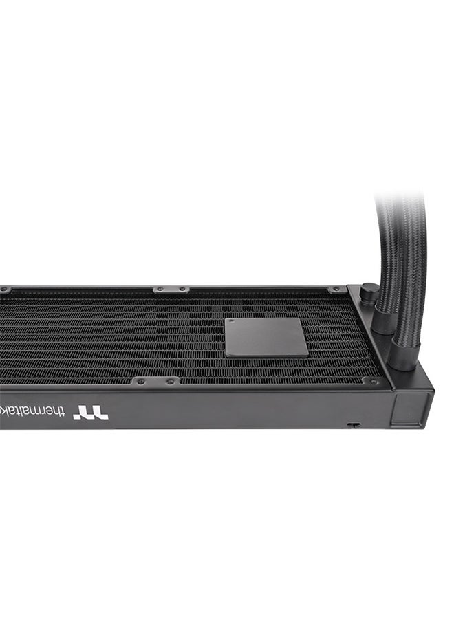 Thermaltake AW420 TOUGHLIQUID Ultra 420mm AIO Liquid Cooler with TOUGHFAN 14 Pro Fans (3x), Nickel-Plated Copper Water Block, 12V PWM Pump, 31.6 dB-A Noise Level, Compatible with Intel LGA4677 & AMD sTR5/SP6, 119.6 CFM Airflow, 3.57 mm-H2O Static Pressure | CL-W445-PL14BL-A black  - Image 5