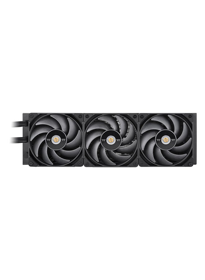 Thermaltake AW360 AIO Liquid Cooler - 360mm Aluminum Radiator, 3 x 120mm High-Static Pressure RGB Fans, Low-Profile Pump, Customizable RGB Lighting, Intel LGA1700/1200/115X, AMD AM5/AM4, Software & Alexa Control | CL-W450-PL12BL-A black  - Image 4
