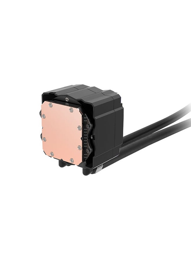 Thermaltake LA240 ARGB Sync AIO Liquid CPU Cooler, 240mm Radiator, Dual 120mm PWM Fans, 400mm Sleeved Tubing, Copper Base Water Block, 16.8M ARGB Lighting | CL-W457-PL12SW-A black - Image 3