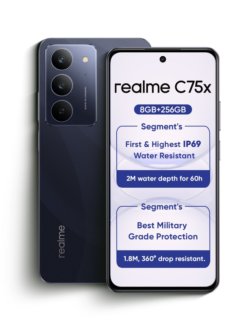 realme C75X Dual SIM Oceanic Blue 8GB RAM 256GB 4G - Middle East Version - Image 1