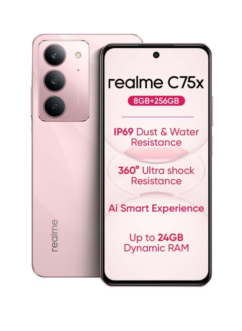 C75X Dual SIM Coral Pink 8GB RAM 256GB 4G - Middle East Version