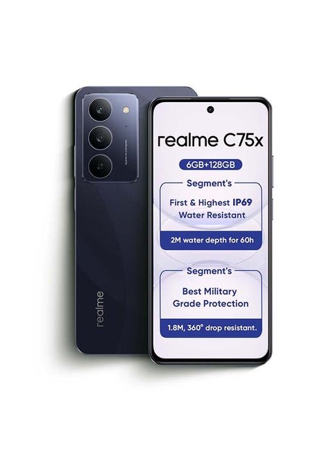 C75X ثنائي الشريحة أزرق محيطي 6 جيجابايت رام 128 جيجابايت 4G - نسخة الشرق الأوسط