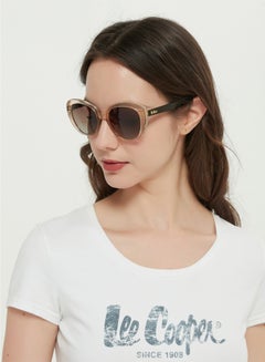لي كوبر Women's Polarized Sunglasses Brown Frame Gr. Brown Mirror Lens 51mm  - LC1007C03  - Image 5
