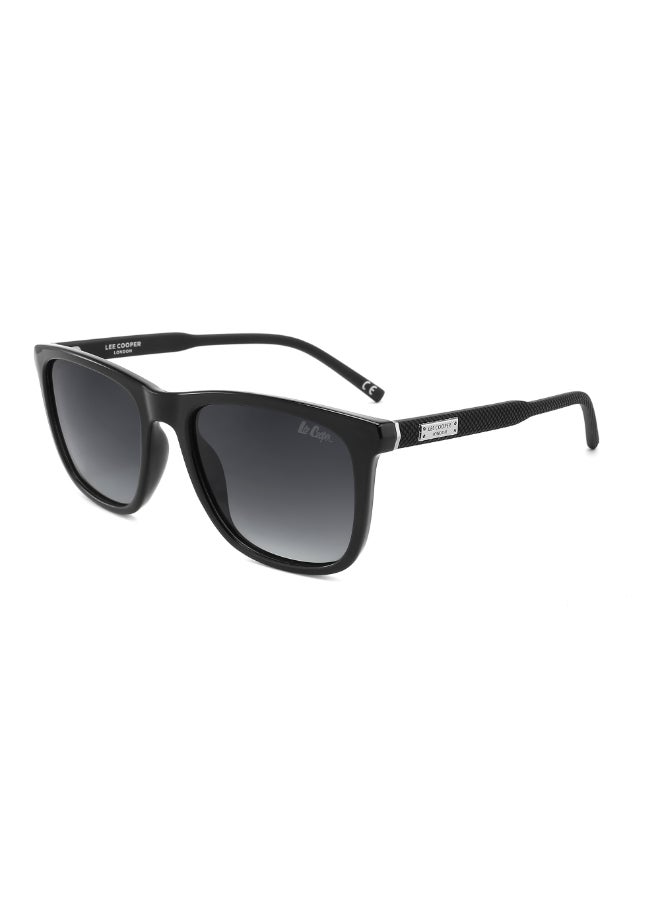 Lee Cooper Men's Polarized Sunglasses Black Frame Gr. Grey Mirror Lens 53mm  - LC1040C03 - Image 1