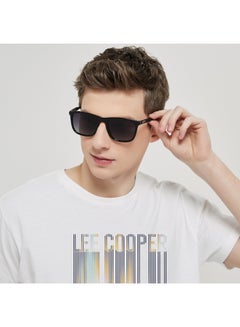 لي كوبر Men's Polarized Sunglasses Black Frame Gr. Grey Mirror Lens 53mm  - LC1040C03  - Image 4