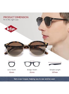 لي كوبر Women's Sunglasses  Frame GRAD.BROWN Mirror Lens 51mm  - LC1012C03  - Image 5