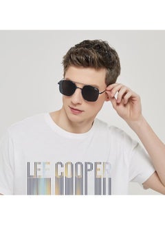 لي كوبر Men's Sunglasses  Frame Grey Mirror Lens 52mm  - LC1032C01  - Image 4
