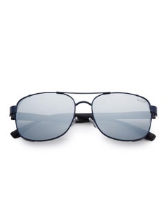لي كوبر Polarized Sunglasses Matte Dark Blue Frame Silver Mirror Mirror Lens 59mm  - LC1209C03  - Image 5