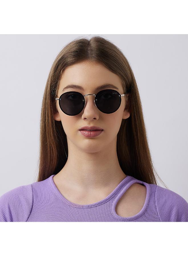 لي كوبر - Polarized Sunglasses Silver Frame Grey Mirror Lens 53mm  - LC1212C03 - Image 1