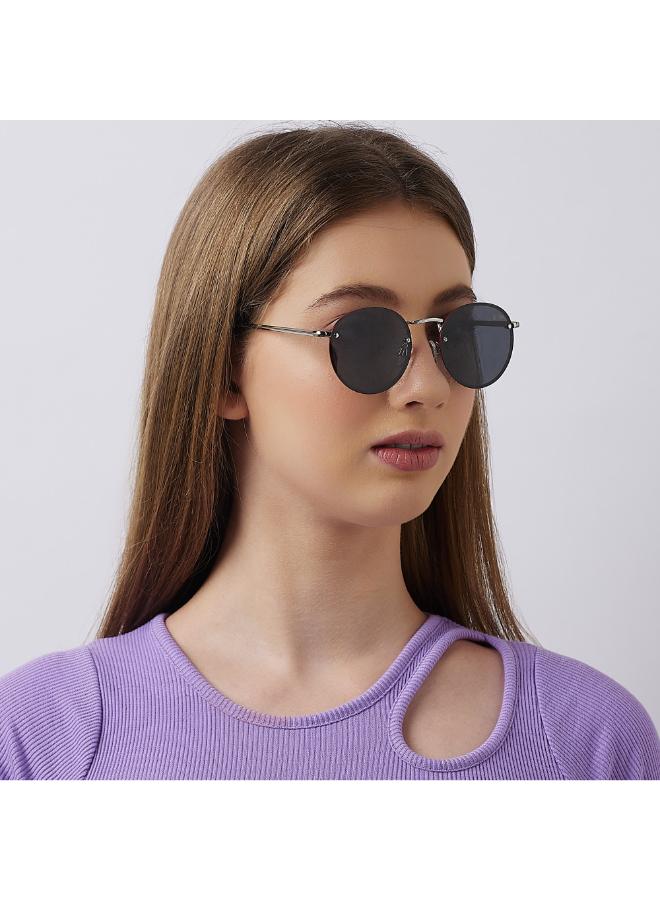 لي كوبر - Polarized Sunglasses Silver Frame Grey Mirror Lens 53mm  - LC1212C03 - Image 1