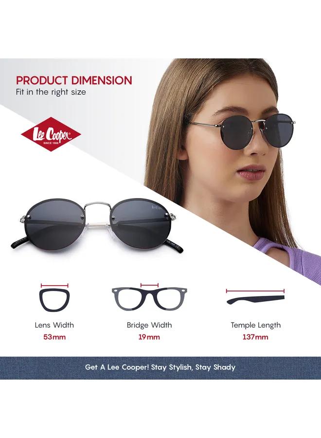 لي كوبر - Polarized Sunglasses Silver Frame Grey Mirror Lens 53mm  - LC1212C03 - Image 1