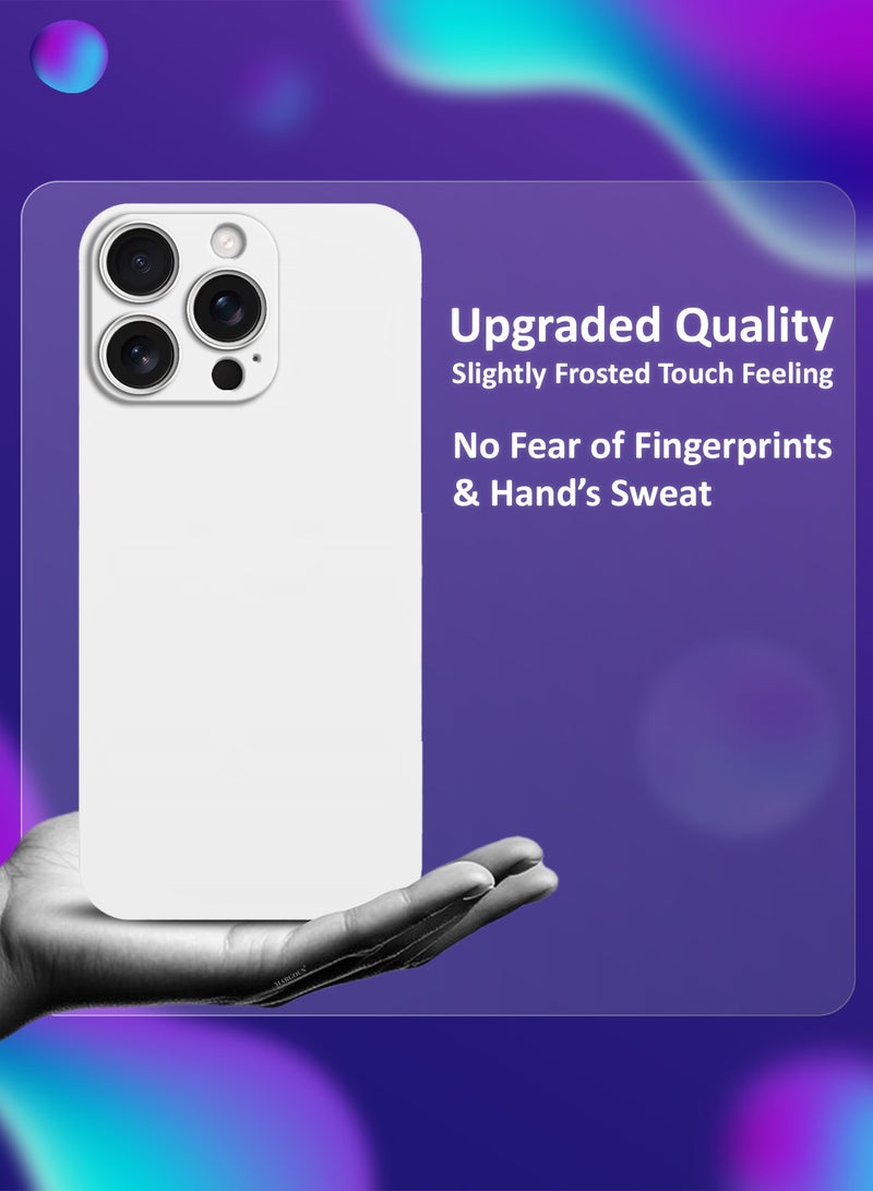 MARGOUN Thin Case For iPhone 16 Pro , Back Cover Sturdy Durable Ultra-Thin Case Drop Protection Cover Clear - White-1  - Image 2
