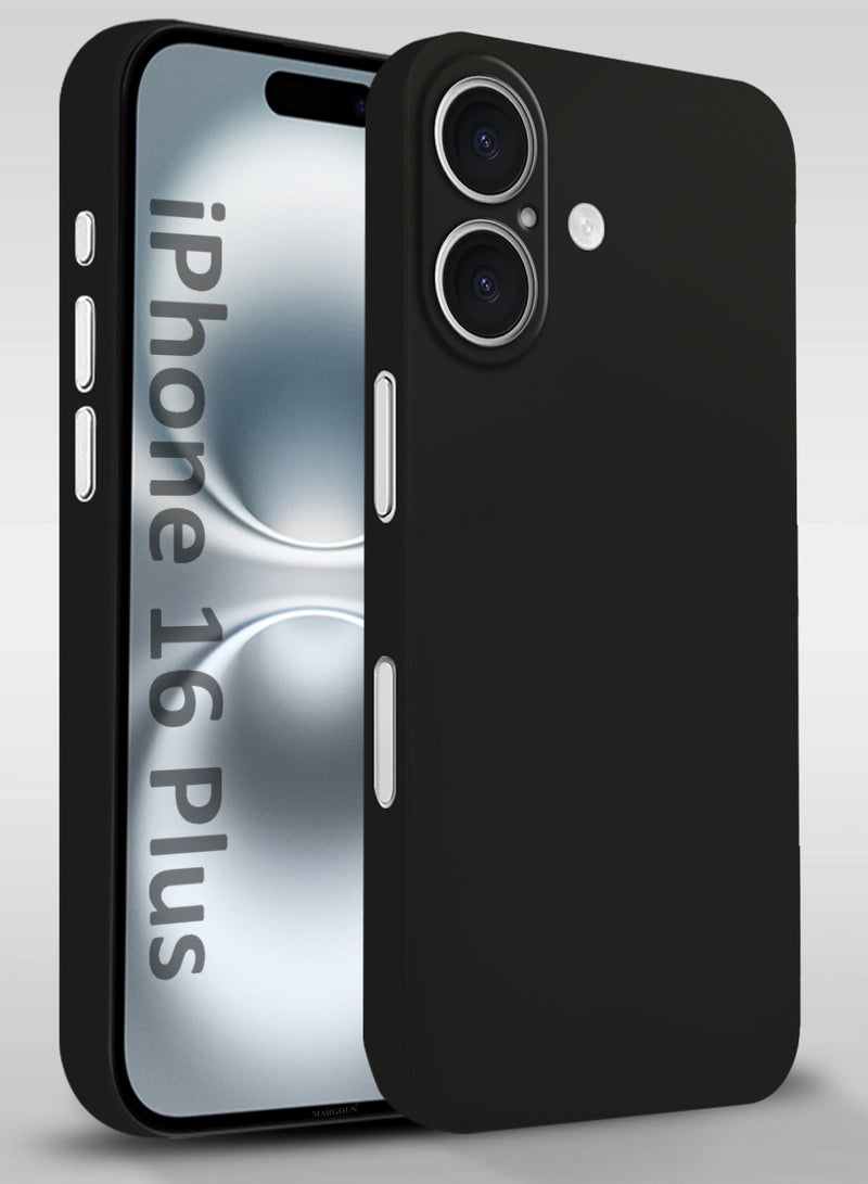 مارجون حافظة رقيقة لجهاز iPhone 16 Plus ، غطاء خلفي متين وقوي وحافظة رقيقة للغاية لحماية من السقوط شفافة - - Image 1