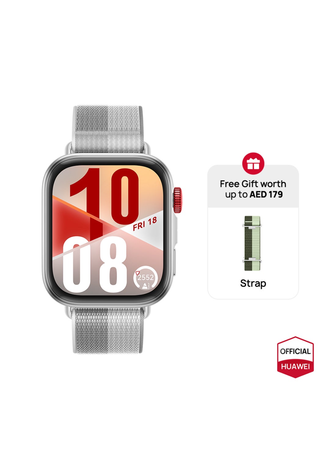 Watch FIT4 Smart Watch, 1.82” Display, 100+ Sports modes, Fitness and Sleep Tracker, Heart Rate Monitor, Emotional Wellbeing Assistant, up to 10-Day Battery Life, iOS & Android + Free Strap Grey (Fit4)