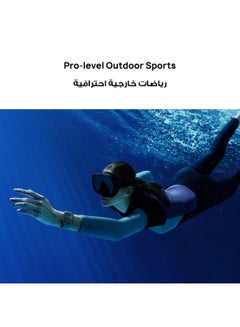 هواوي Watch FIT4 Pro Smart Watch, 1.82” Display, Sapphire Glass &Titanium, GPS for Pro-Level Outdoor Sports, NFC, ECG Analysis, up to 10-Day Battery Life, iOS & Android + Free Strap + Scale Blue  - Image 4