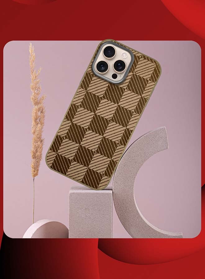 MARGOUN - iPhone 16 Pro Max 2Packs Case Cover Carbon Fiber Pattern Phone Case Slim Shockproof Back Cover with 3D Screen Protector - Honeycomb Pattern Honeycomb Pattern-2 - Image 1