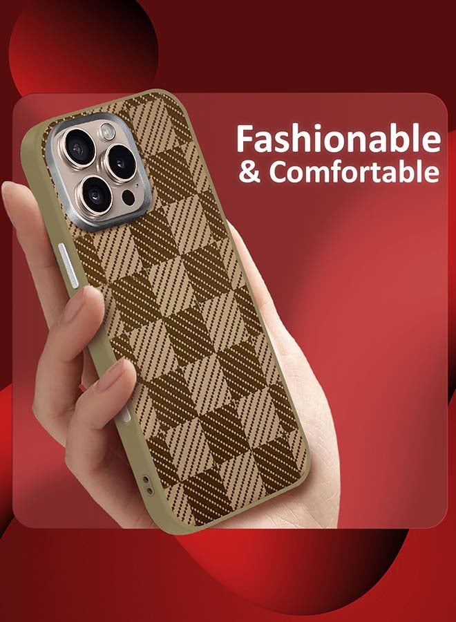 MARGOUN - iPhone 16 Pro Max 2Packs Case Cover Carbon Fiber Pattern Phone Case Slim Shockproof Back Cover with 3D Screen Protector - Honeycomb Pattern Honeycomb Pattern-2 - Image 1