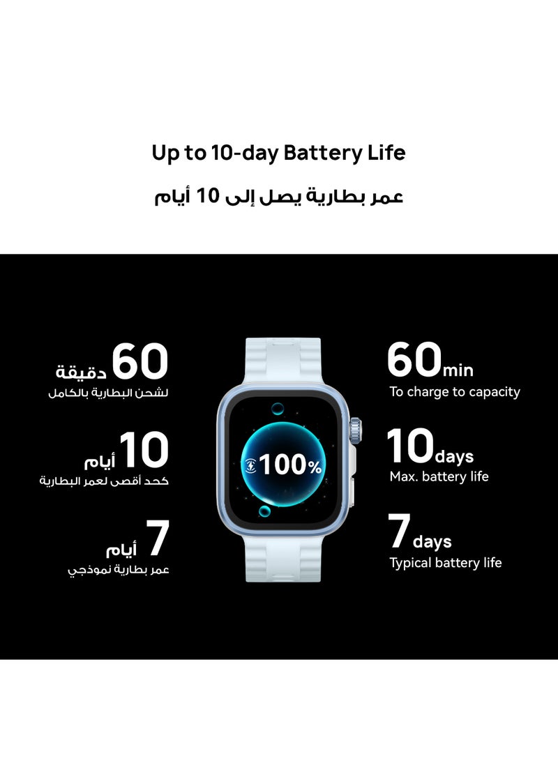 هواوي - Watch FIT4 Pro Smart Watch, 1.82” Display, Sapphire Glass &Titanium, GPS for Pro-Level Outdoor Sports, NFC, ECG Analysis, up to 10-Day Battery Life, iOS & Android + Free Strap + Scale Black - Image 1