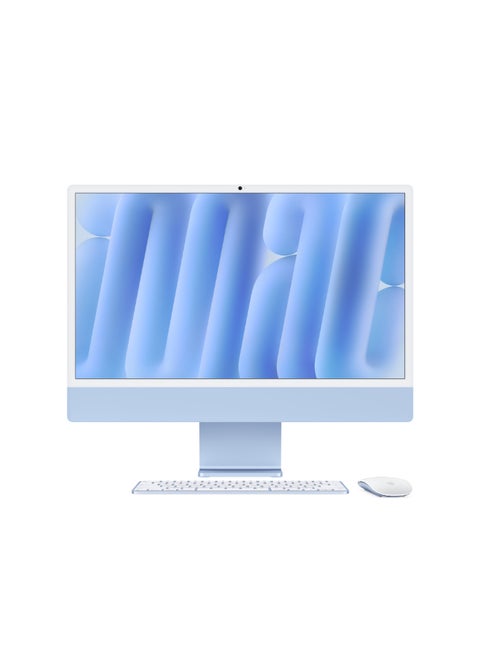 iMac (2024) AIO With 24-Inch 4.5K Retina Standard Display, M4 Chip With 10-Core CPU, 10-Core GPU Processor/24GB RAM/2TB SSD/macOS English Blue
