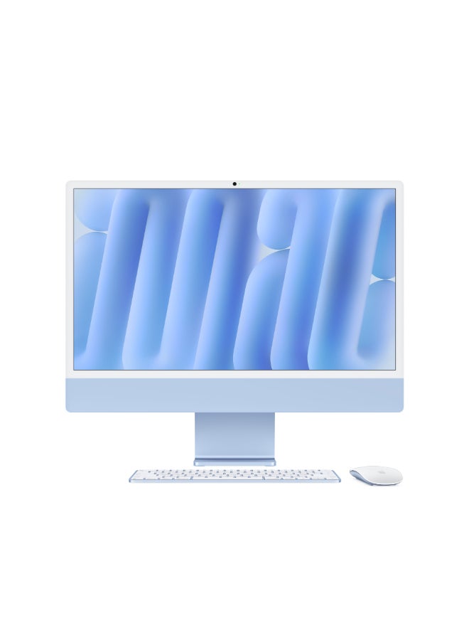 Apple iMac (2024) AIO With 24-Inch 4.5K Retina Standard Display, M4 Chip With 10-Core CPU, 10-Core GPU Processor/24GB RAM/2TB SSD/macOS English Blue  - Image 1