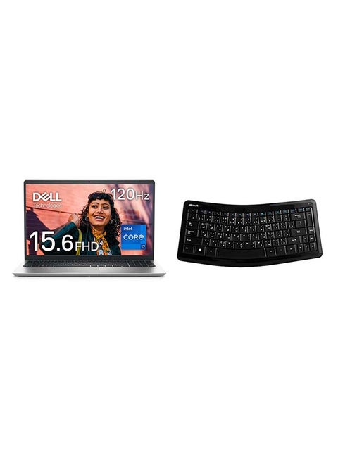 Inspiron 15 3530 Laptop With 15.6 Inch Full HD(1920X1080) Display, Intel Core i7-1335U Processor/16GB RAM/512G SSD/Windows11/ Intel Iris Xe Graphics +keyboard microsoft English/Arabic Black