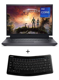 G16 7630 Gaming Laptop With 16-Inch Full HD(1920X1080) 165Hz Display, Core i9-13900HX Processor/32GB RAM/1TB SSD/8GB NVIDIA GeForce RTX 4070 Graphics Card/DOS(Without Windows)+Keyboard Microsoft English/Arabic Black