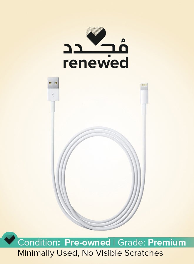 Apple Renewed - Lightning To USB Cable 1 M White - Image 1