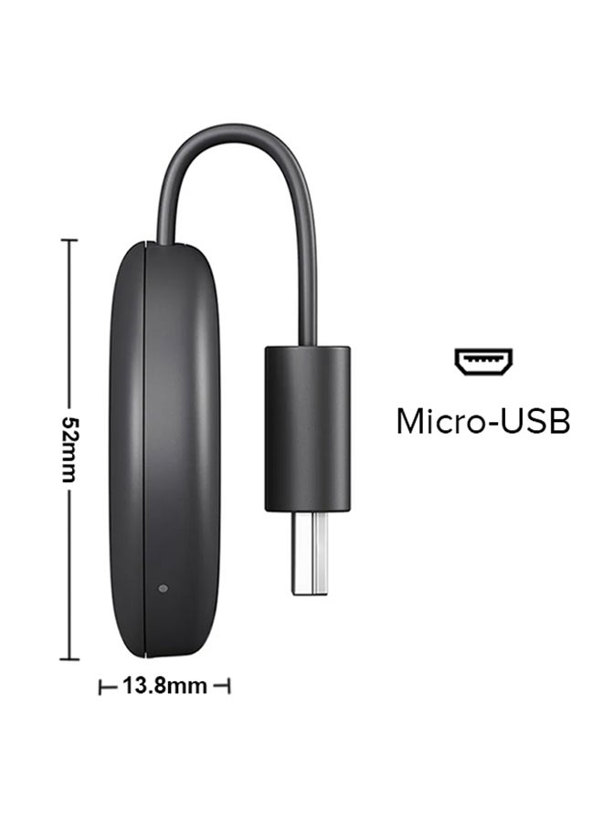 Google Renewed - Chromecast 3rd Generation Media Streaming Device Charcoal  - Image 3