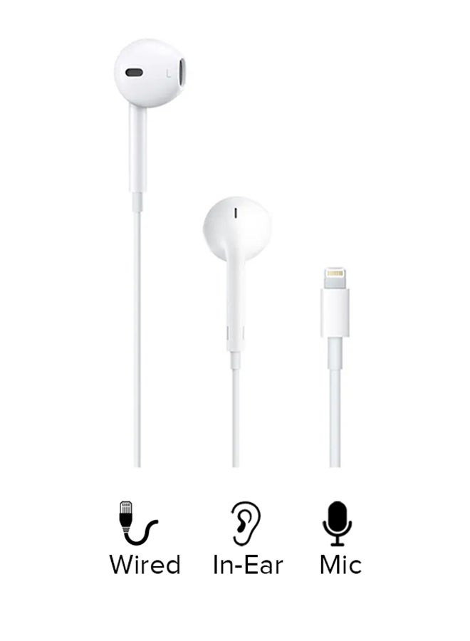 Renewed - EarPods With Lightning Connector white