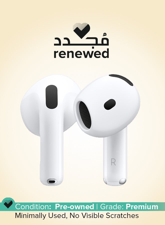 Apple Renewed - AirPods 4 ANC Wireless Earbuds, Bluetooth Headphones white  - Image 1