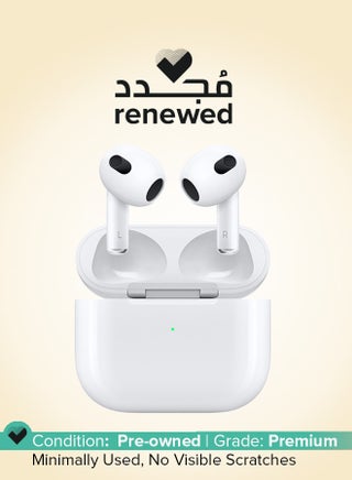 Renewed - AirPods (3rd generation) with Lightning Charging Case white - pnsku/N70173903V/45/_/1746363083/83cedbfc-7da3-414e-a84b-77d3fd74ee05