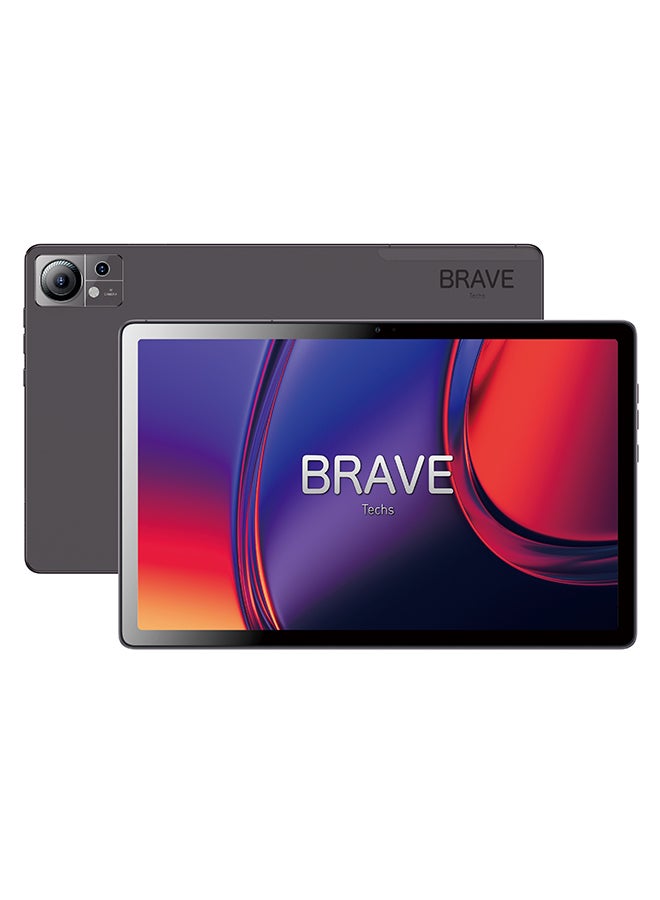 Brave T3 Pro 128GB 4GB+4GB RAM 10.1-Inch LTE Tablet Dark Grey - Middle East Version - Image 1